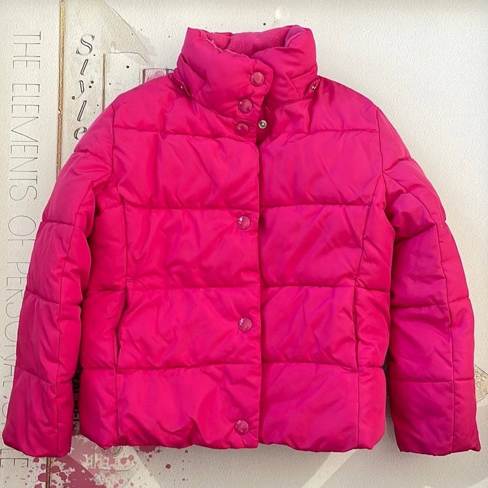Gap Kids puffer Jacket in Hot Pink size Small